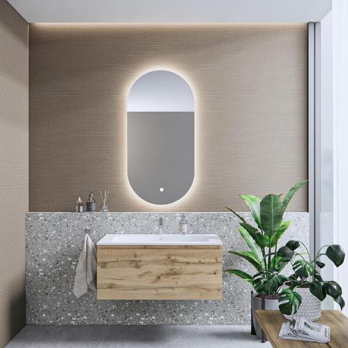 Badkamermeubelset BWS Anubis 70cm 1 Lade Rustiek Eiken Met, Doe-het-zelf en Verbouw, Sanitair, Bad, Nieuw, Ophalen of Verzenden