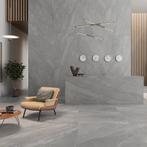 Vloertegel/Wandtegel Grijs 100x100cm (Muurtegels), 60 cm of meer, Nieuw, Ophalen of Verzenden, 10 m² of meer