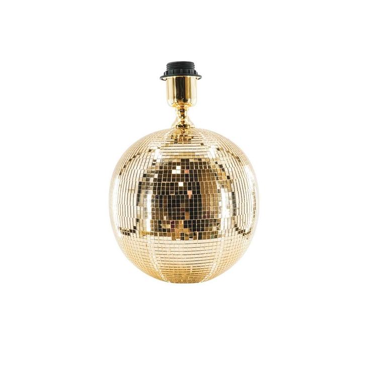 Tafel lamp - Disco Bol - Glas - Goud - 20x20cm, Huis en Inrichting, Lampen | Overige, Nieuw, Verzenden