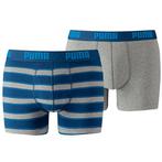 Puma Boxershort 2Pack RUGBY STRIPE Blue, Verzenden