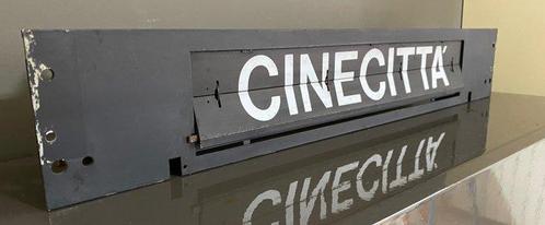 Reclamebord - Insegna con palet rotanti met de diverse, Antiek en Kunst, Antiek | Wandborden en Tegels