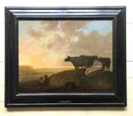 Albert Cuyp (1620-1681), Kring van - Landschap met koeien, Antiek en Kunst