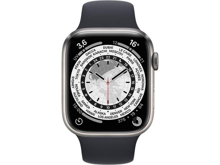 Apple Watch Series 7 - Edition - Titanium - GPS + Cellular -, Sieraden, Tassen en Uiterlijk, Smartwatches, Zo goed als nieuw, Verzenden