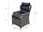 Ibiza Antigua dining tuinset 250x120xH77 cm 7 delig  grijs, Ophalen of Verzenden, Nieuw