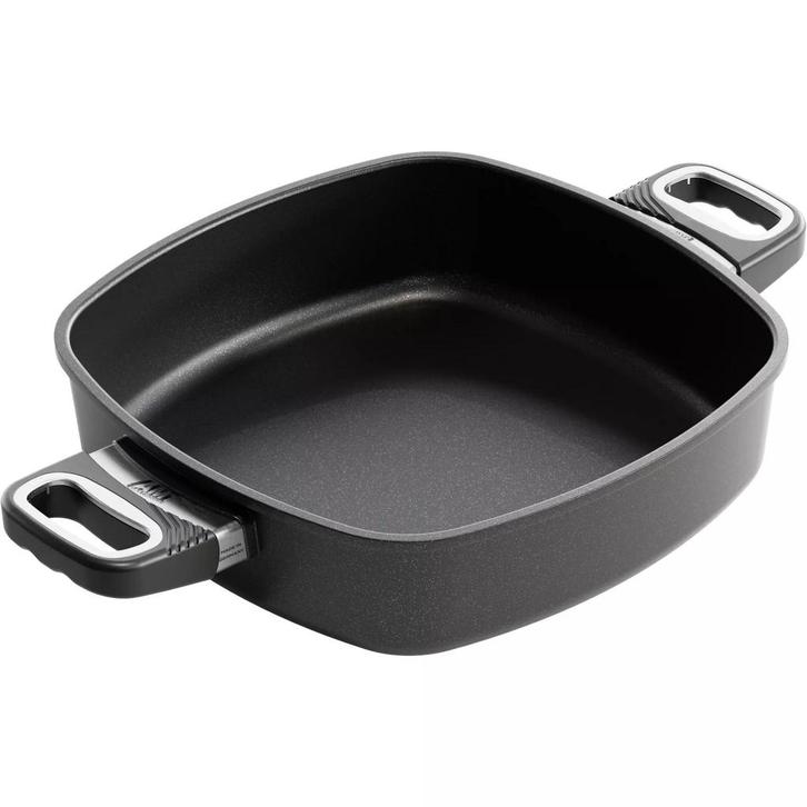 AMT Gastroguss Vierkante pan – 28x28 cm – Inductiegeschi, Huis en Inrichting, Keuken | Potten en Pannen, Koekenpan of Braadpan