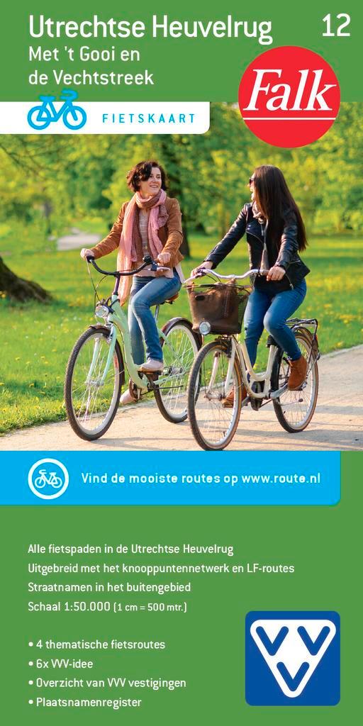 Utrechtse Heuvelrug / Falkplan fietskaart / 12 9789028724471, Boeken, Reisgidsen, Gelezen, Verzenden