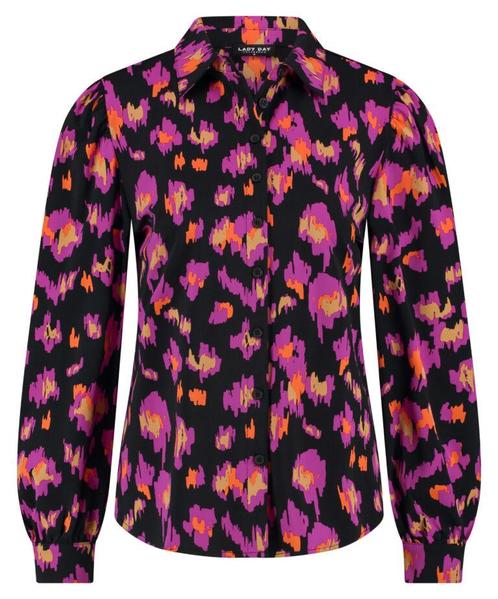 -20% Lady Day  Lady Day Amsterdam blouse philly art leopard, Kleding | Dames, Blouses en Tunieken, Zwart, Nieuw, Verzenden