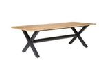 Te Velde tuinmeubelen Lucan aluminium-teak tuintafel, Tuin en Terras, Tuinsets en Loungesets, Nieuw, Teakhout, Eettafel