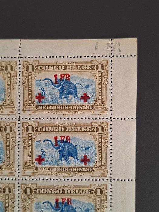 Belgisch-Congo 1918 - OBP n° 78 met Rode Kruis opdruk op, Postzegels en Munten, Postzegels | Europa | België