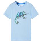 vidaXL Kindershirt met korte mouwen 128 lichtblauw, Verzenden, Nieuw