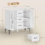 TRUUSK Modern Dressoir - Soft-close Deuren - Buffetkast met, Verzenden, Nieuw