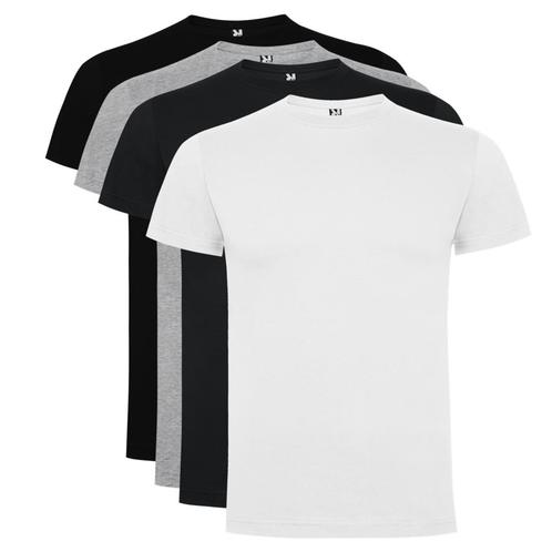 4 pack t-shirt Dogo Premium Zwart / Wit / Licht Grijs / Donk, Kleding | Heren, T-shirts, Overige kleuren, Nieuw, Overige maten