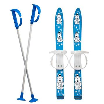 Skies kind - Kinderski set + stokken - Plastic Mini Ski 70cm