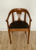 Thonet - Stoel - Hout, Leder - Zwarte zitting, Antiek en Kunst