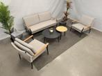 Te Velde sandro aluminium-rope lounge set 2 zitsbank, Nieuw, Overige materialen, Bank, 4 zitplaatsen