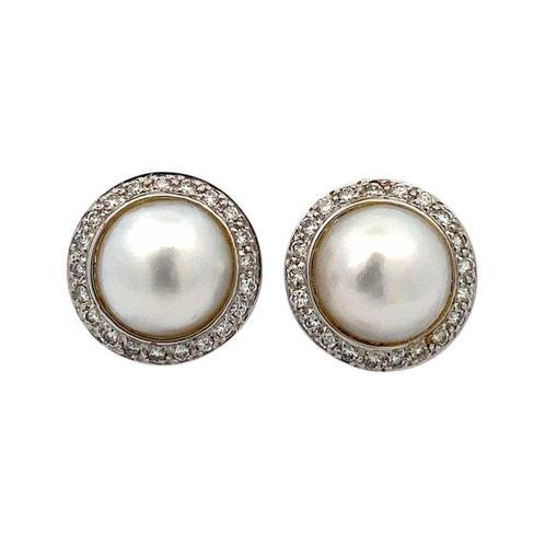 Oorbellen - 14 karaat Witgoud - 1.00ct. tw. Diamant, Sieraden, Tassen en Uiterlijk, Oorbellen