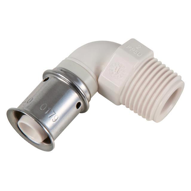 MultiTubo PPSU persfitting knie 90° 25 x 3/4 bu.dr., Doe-het-zelf en Verbouw, Buizen en Afvoer, Ophalen of Verzenden