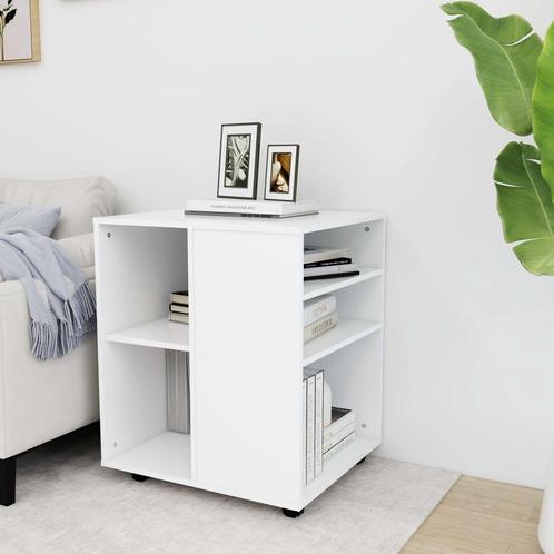 vidaXL Rolkast 60x53x72 cm bewerkt hout wit, Huis en Inrichting, Kasten | Overige, Nieuw, Verzenden