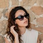 Wooda® Zonnebril Cateye –  Bellotera Black MT Gris, Overige merken, Zonnebril, Verzenden, Zwart