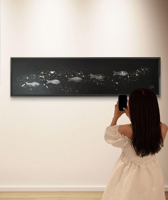 Luca Domiro - Returning Light - Large (Panoramic or vertical, Antiek en Kunst, Kunst | Schilderijen | Modern
