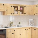 vidaXL Kast met plank Honing 60 x 32 x 40 cm Massief, Verzenden, Nieuw, Bruin