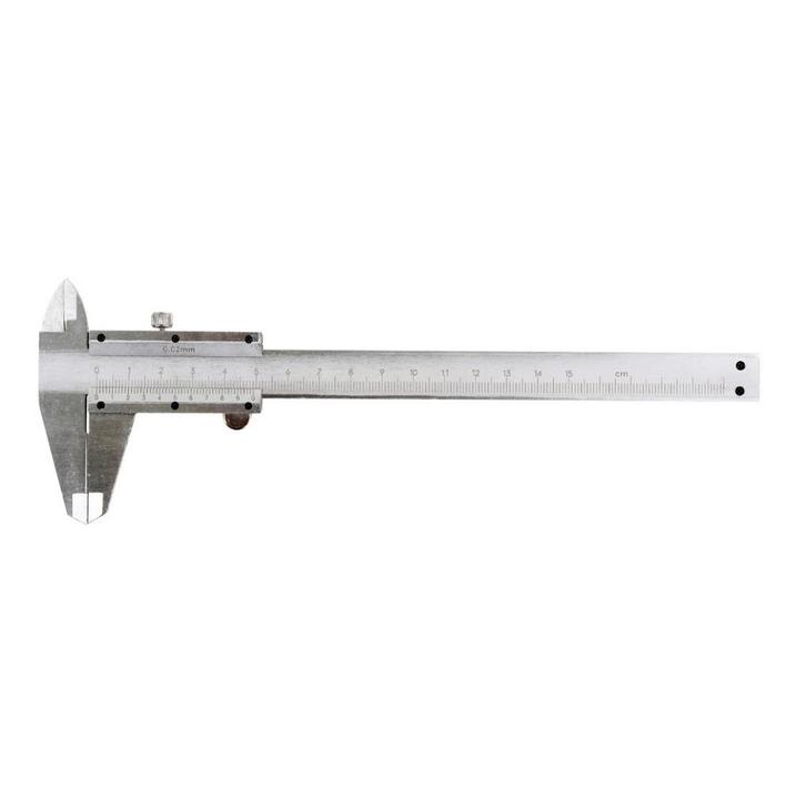 Schuifmaat - RVS - 150mm - Met opberghoes, Doe-het-zelf en Verbouw, Gereedschap | Handgereedschap, Nieuw, Ophalen of Verzenden