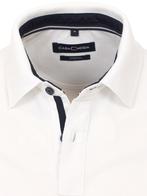 Casa Moda Polo Shirt Comfort Fit Effen Stretch Wit 4470, Kleding | Heren, Verzenden, Nieuw, Wit