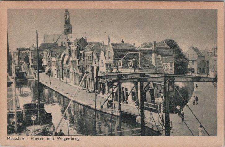 MAASSLUIS - Vlieten met Wagenbrug, Verzamelen, Ansichtkaarten | Nederland, Verzenden