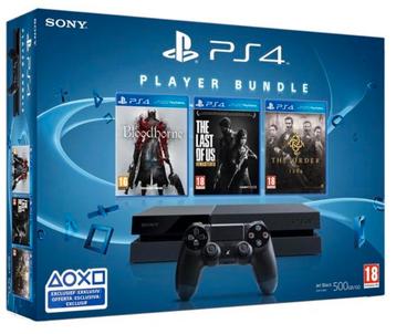 Sony PlayStation 4 500GB Pack-Incl. Bloodborne, The Last of beschikbaar voor biedingen