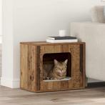 vidaXL Kattenhuis Oudhout 51 x 30 x 42 cm Bewerkt hout, Dieren en Toebehoren, Verzenden, Nieuw