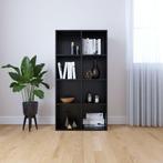 vidaXL Boekenkast/dressoir 66x30x130 cm bewerkt hout zwart, Verzenden, 100 tot 150 cm, Nieuw, 50 tot 100 cm
