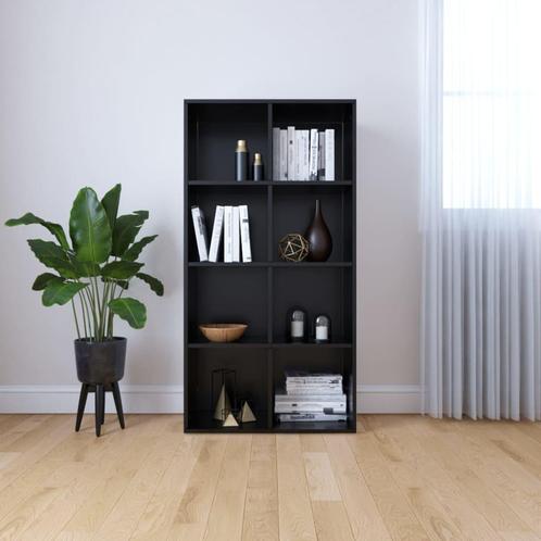 vidaXL Boekenkast/dressoir 66x30x130 cm bewerkt hout zwart, Huis en Inrichting, Kasten | Boekenkasten, 25 tot 50 cm, Nieuw, Overige houtsoorten