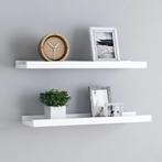 vidaXL Fotoplanken 2 st 60x9x3 cm MDF wit, Huis en Inrichting, Verzenden, Nieuw