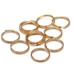 Sleutelring - 16mm - Geelgoud - Per 10 stuks, Hobby en Vrije tijd, Kralen en Sieraden maken, Ophalen of Verzenden, Nieuw, Overige typen