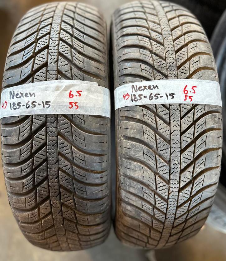 2x185-65-15 nexen all season 6.5mm €55 per band 185 65 15, Auto-onderdelen, Banden en Velgen, 15 inch, All Season, 185 mm, Personenwagen