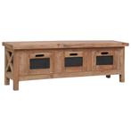 vidaXL Tv-meubel met 3 lades 120x30x40 cm massief, Huis en Inrichting, 100 tot 150 cm, Verzenden, Nieuw, Minder dan 100 cm