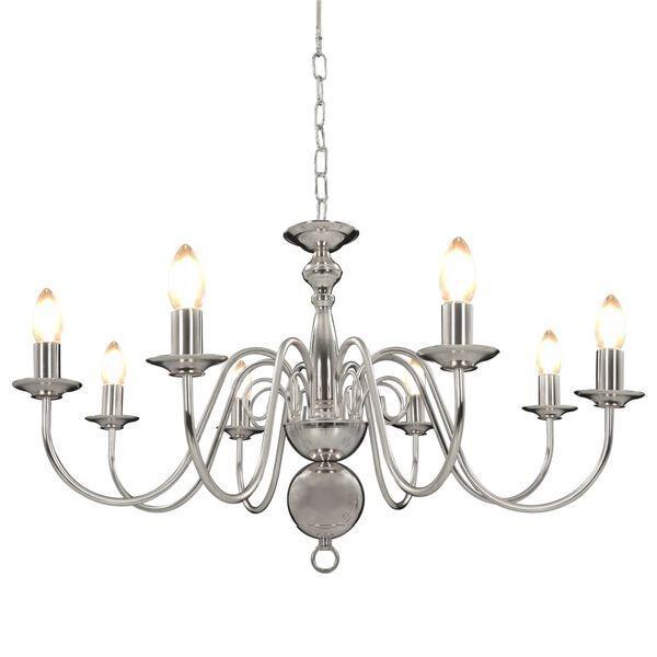 Kroonluchter 8xE14 | OP = OP | Betaalbaar Chic, Huis en Inrichting, Lampen | Kroonluchters, Nieuw, Metaal, Ophalen of Verzenden