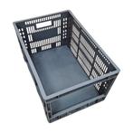 Magazijn grijpbak 60x40x32cm stapelbaar geperforeerde, Gebruikt, 40 tot 60 cm, 50 tot 75 cm, Bak of Kist