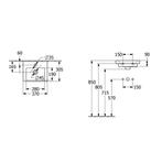 Fontein Villeroy & Boch Subway 3.0 Zonder Overloop, Doe-het-zelf en Verbouw, Sanitair, Ophalen of Verzenden, Nieuw