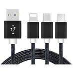 Reekin 3 in 1 oplaadkabel (USB Micro, USB Type-C, Lightning), Ophalen of Verzenden, Nieuw