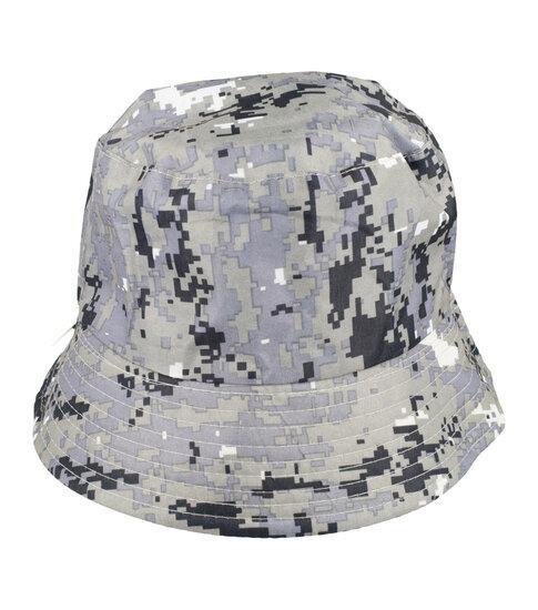 Bucket Hat Camouflage Blokken Patroon Zwart Wit Grijs, Sieraden, Tassen en Uiterlijk, Uiterlijk | Haarverzorging, Verzenden