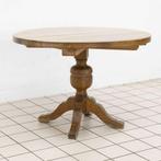 Ronde Coulissentafel Massief Eiken, Ophalen of Verzenden, Nieuw