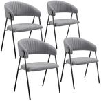 Eetkamerstoel Bedano, gestoffeerd, geweven stof, 150 kg - gr, Huis en Inrichting, Stoelen, Verzenden, Nieuw