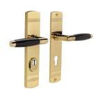 Retro buitendeurbeslag klink/klink PC72 glanzend messing, Doe-het-zelf en Verbouw, Hang- en Sluitwerk, Ophalen of Verzenden, Nieuw