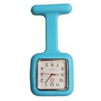 Fako® - Verpleegstershorloge - Siliconen Vierkant - Aqua, Sieraden, Tassen en Uiterlijk, Horloges | Dames, Verzenden, Nieuw