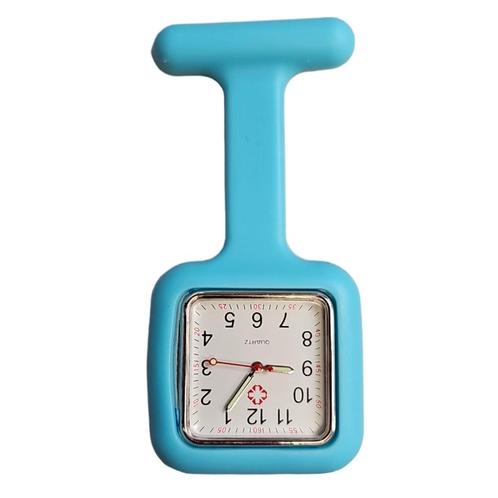 Fako® - Verpleegstershorloge - Siliconen Vierkant - Aqua, Sieraden, Tassen en Uiterlijk, Horloges | Dames, Verzenden