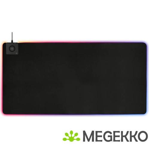 Deltaco DMP330 RGB Gaming Mousepad XL met Draadloze lader -, Computers en Software, Muizen, Nieuw, Verzenden