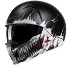 Hjc I20 Scraw Zwart Wit Mc5Sf Open Face Helmet, Motoren, Kleding | Motorhelmen, Verzenden, Nieuw met kaartje, Jethelm, HJC