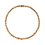 Barnsteen ketting volwassenen - cognac (45 cm), Nieuw