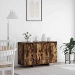 vidaXL Dressoir Gerookt eiken 120 x 41 x 75 cm Bewerkt hout, Huis en Inrichting, Kasten | Dressoirs, Verzenden, Nieuw, Overige houtsoorten